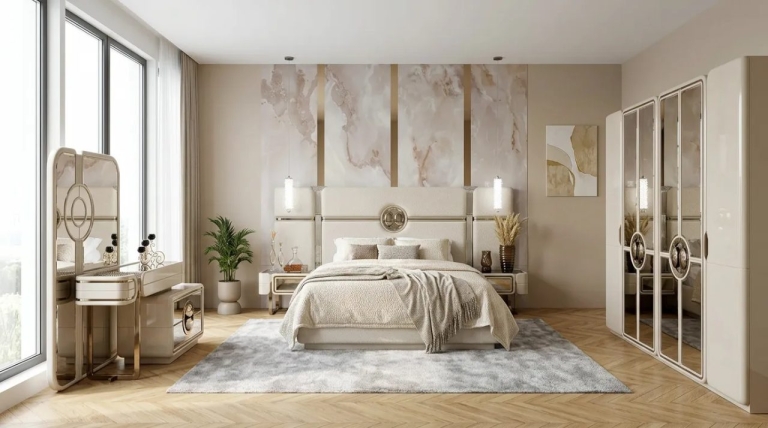 Golden Bedroom Set