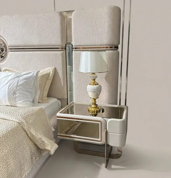 Golden Bedside Table