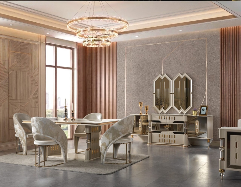 Yakut Krem Dining Room Set