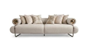 Golden 3-Seater Sofa