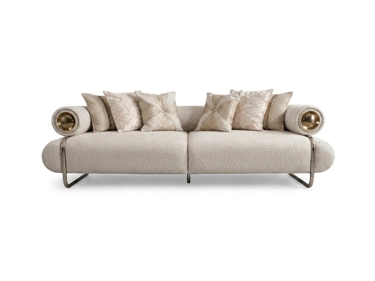 Golden 3-Seater Sofa