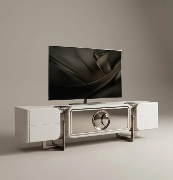 Golden TV Unit